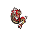 SHINY RED GYARADOS SPLIT PIN