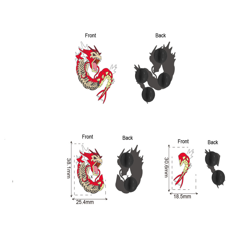 SHINY RED GYARADOS SPLIT PIN